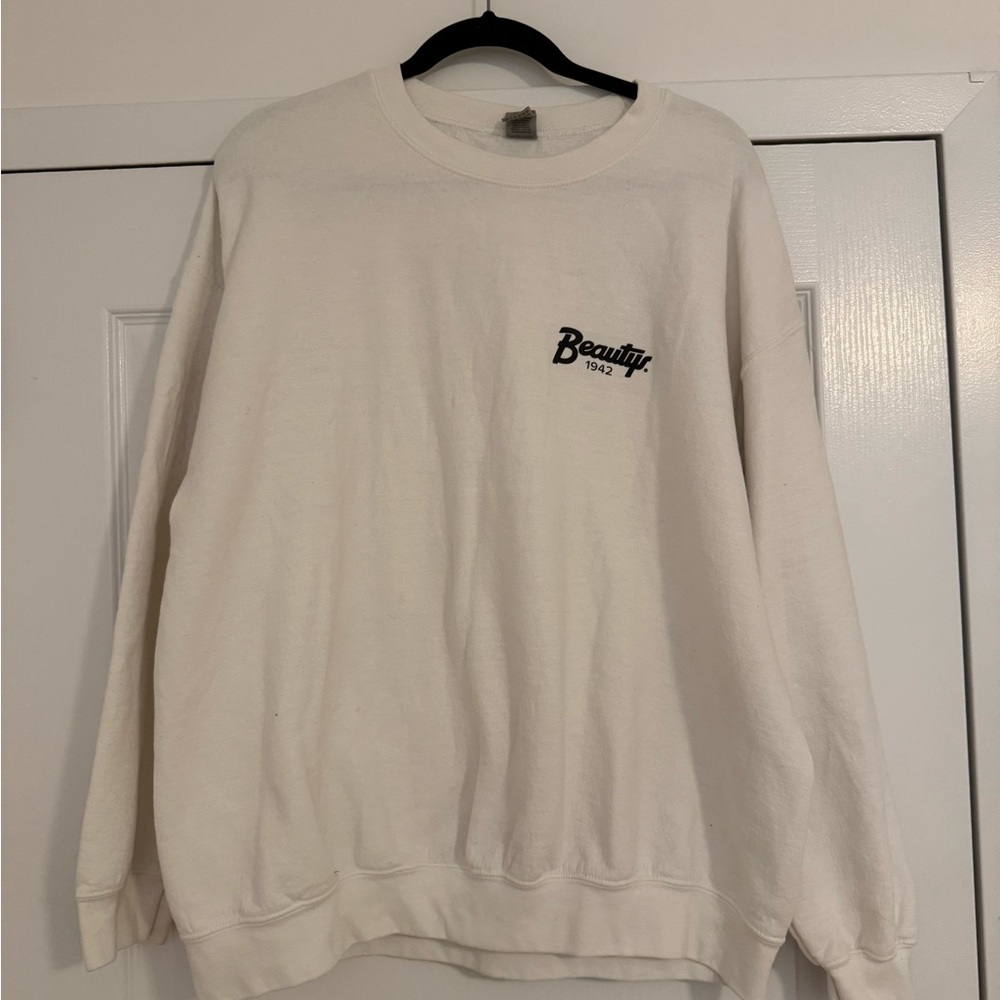 White Unisex Crewneck Sweatshirt